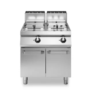 Gas Fryer – 2 Wells 13+13 Liters –  Modular