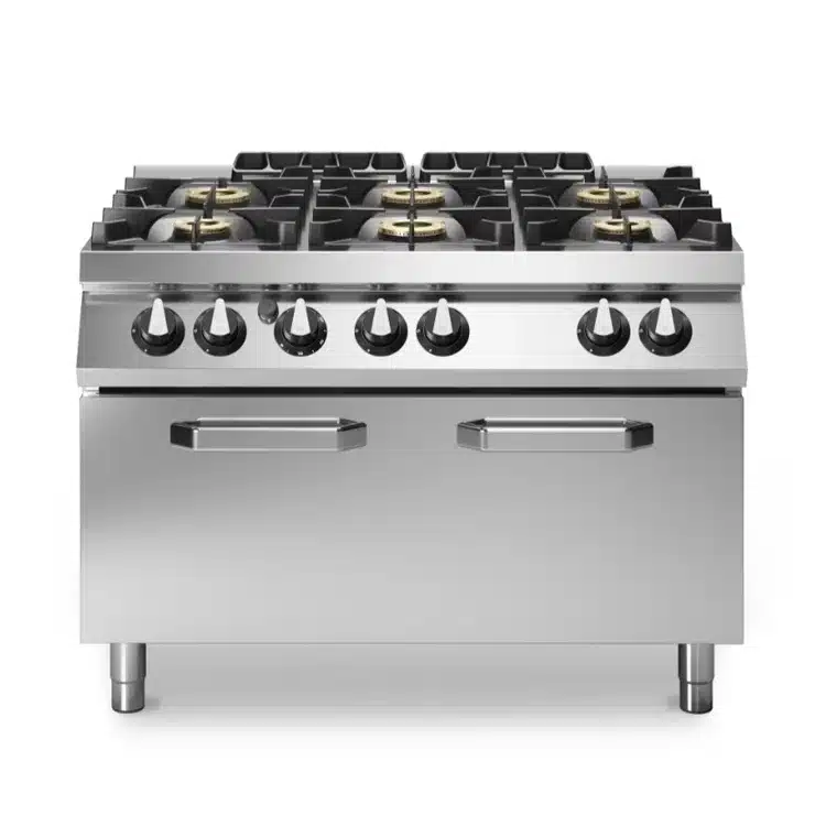 سطح عمل مضغوط بنطاق غاز – 6 شعلات – فرن غاز – Modular