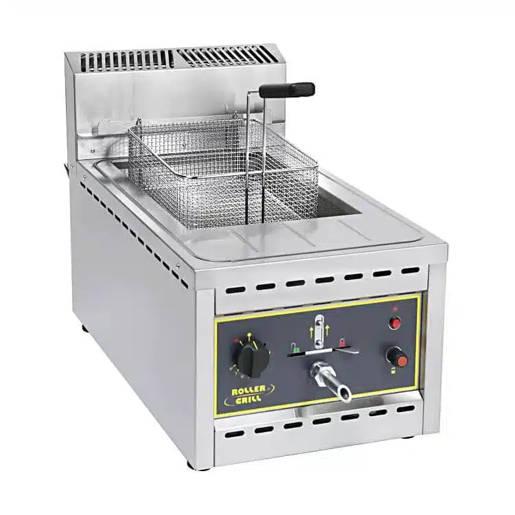 Roller Grill مقلاة غاز البترول المسال ذات خزان واحد وسلة واحدة - RFG 12