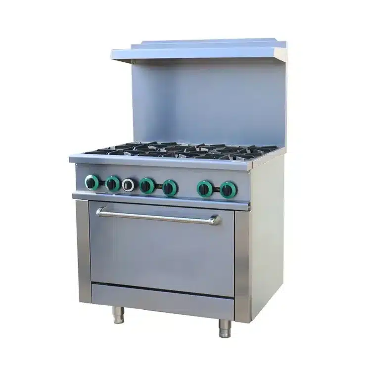 مجموعة غاز 6 شعلات بالفرن – النمط الأمريكي  – Americancook