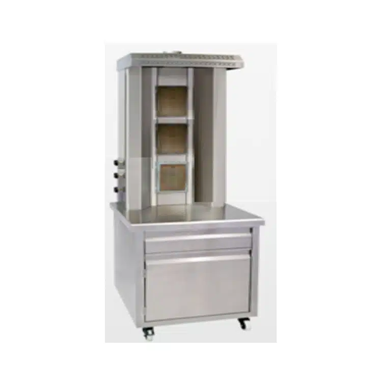 Gas Shawarma Machine – Under Cabinet – 4 Wheels