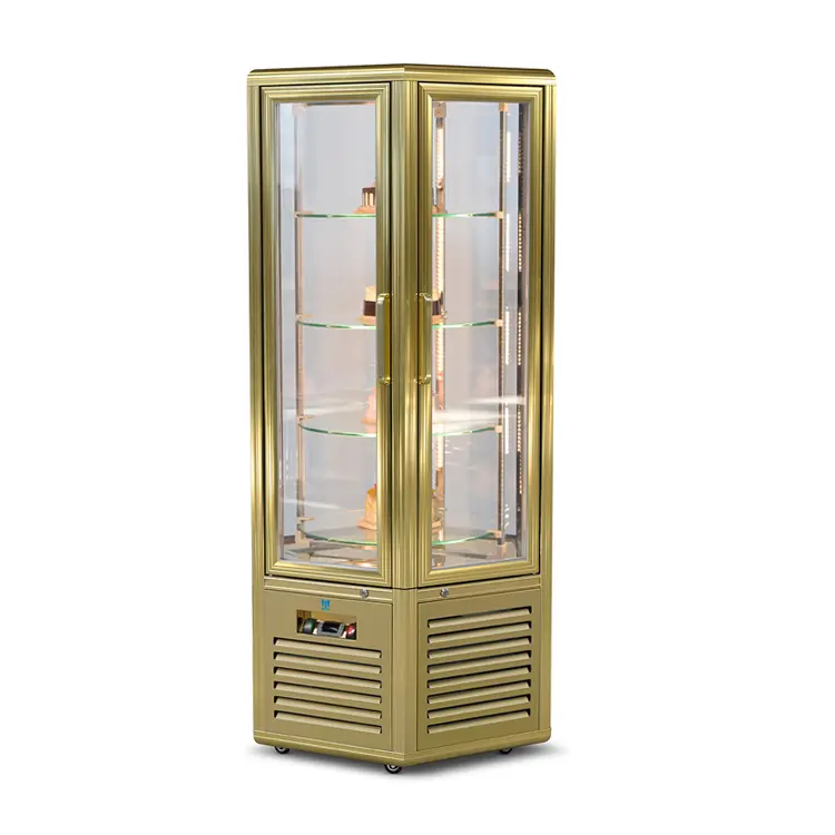 Single Door Cake Display with Rolling Shelves – FG600L2-AL