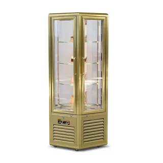Single Door Cake Display with Rolling Shelves – FG600L2-AL