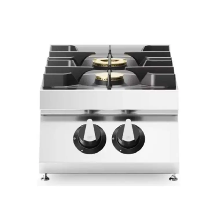 Gas Range Pressed Worktop – 2 Burners – Top – Modular