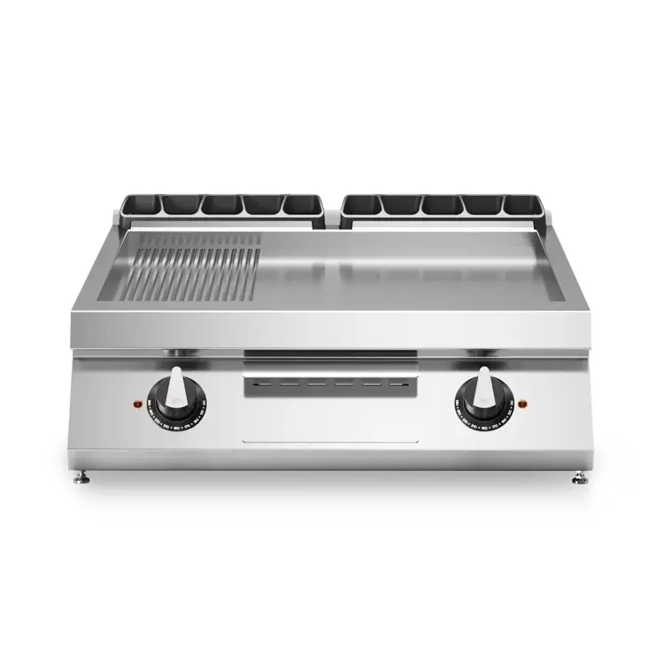 شواية كهربائية – 2/3 سطح أملس 1/3 من الفولاذ الطري المضلع – Modular R70/80FTE/LR/T
